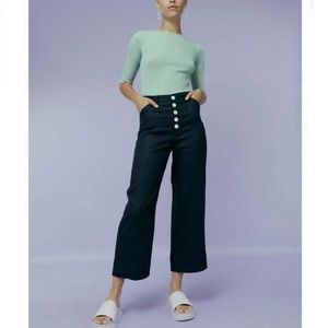 Hej hej linen high waist wide leg pants